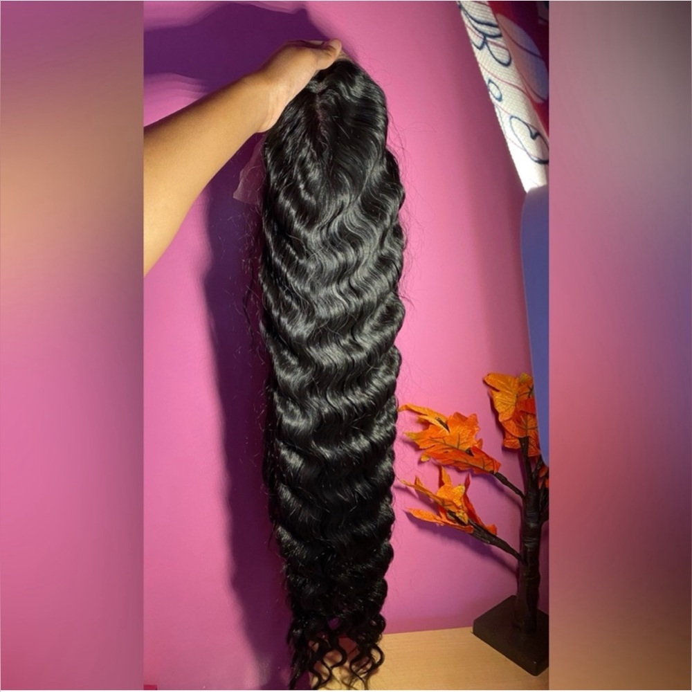 30 inch 13x6 synthetic hair blend wig